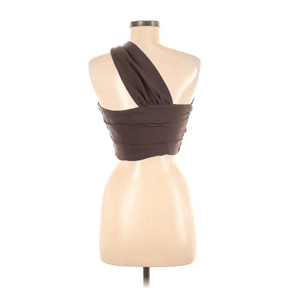 NWT tags Zara One Shoulder Crop Top - Picture 2 of 5